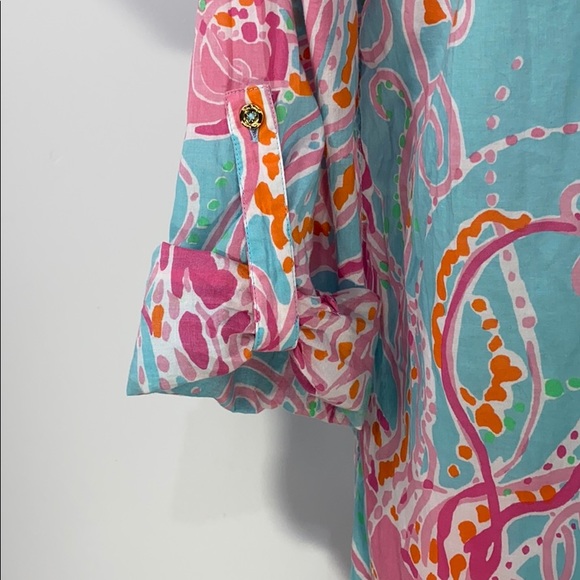 Lilly Pulitzer beach shirt dress/tunic - Picture 7 of 8